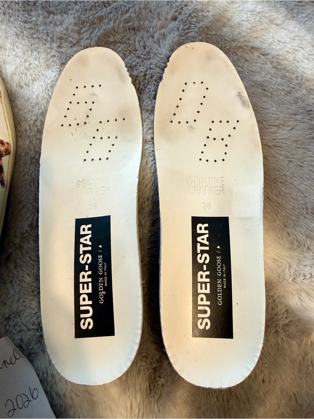 Golden Goose Women's SuperStars Leather Sneaker Swarovski Leopard Star/Heel 38 - Picture 7 of 13